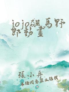 jojo飙马野郎动画