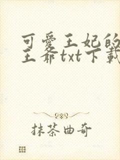 可爱王妃的宠妻王爷txt下载