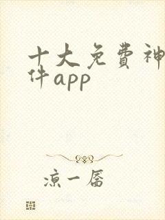 十大免费神器软件app