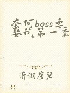 奈何boss要娶我第一季哪里可以看