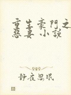 重生豪门之独宠恶妻 小说