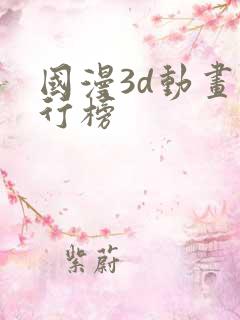 国漫3d动画排行榜