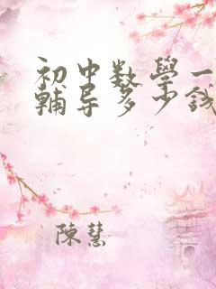 初中数学一对一辅导多少钱