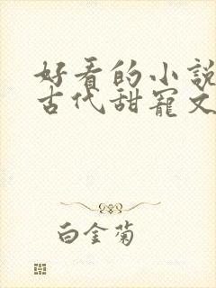 好看的小说言情古代甜宠文