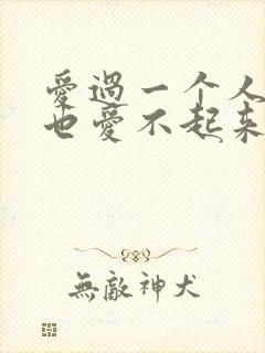 爱过一个人后再也爱不起来