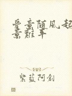 爱意随风起风之意难平