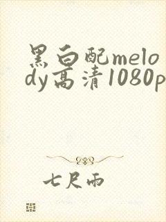 黑白配melody高清1080p免费观看