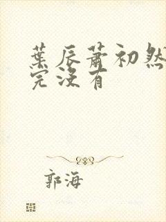 叶辰萧初然更新完没有