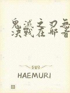 鬼灭之刃无限城决战在哪看