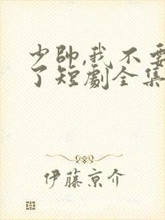 少帅,我不要你了短剧全集免费观看