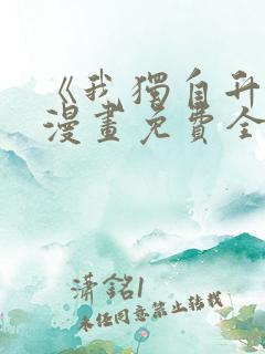 《我独自升级》漫画免费全集