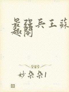 最强兵王苏锐笔趣阁