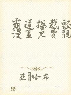 霸道总裁轻轻爱漫画免费观看下拉式