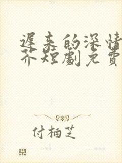 迟来的深情如草芥短剧免费观看全集