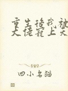 重生后我被病娇大佬宠上天阅读全文全文