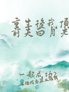 重生后我顶替了前夫白月光结局怎么样