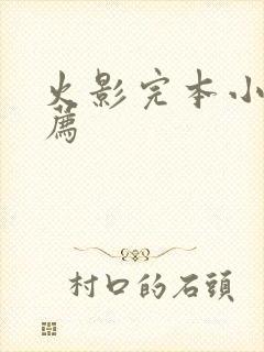 火影完本小说推荐