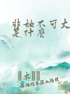 非她不可大结局是什么