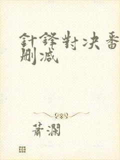 针锋对决番外未删减