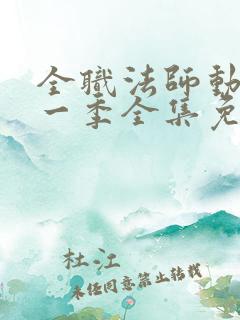 全职法师动漫第一季全集免费