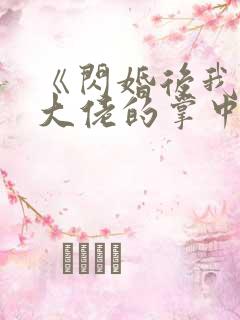 《闪婚后我成了大佬的掌中之物