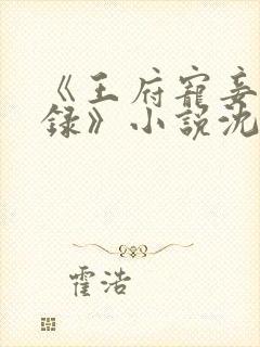 《王府宠妾进阶录》小说沈薇