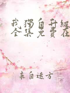 我独自升级漫画全集免费在线观看