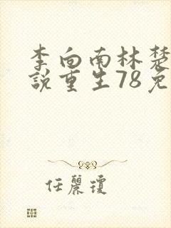 李向南林楚乔小说重生78免费阅读