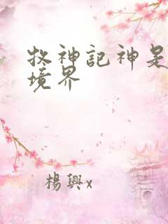 牧神记神是什么境界