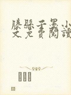 滕县子墨小说全文免费阅读最新章节