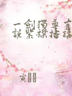 一剑独尊有声小说紫襟播讲