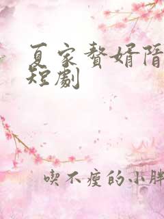 夏家赘婿隋靖也短剧