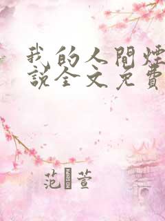 我的人间烟火小说全文免费阅读