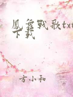 凤舞战歌txt下载