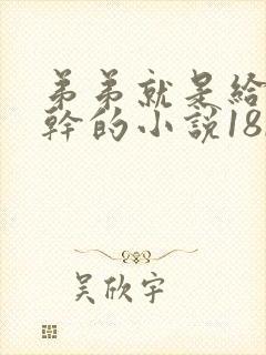 弟弟就是给哥哥干的小说18r