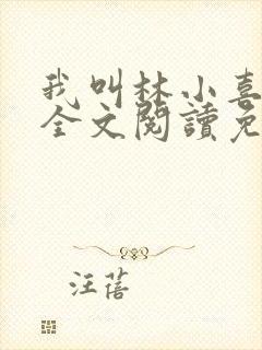 我叫林小喜小说全文阅读免费