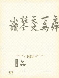 小说天下免费阅读全文无弹窗