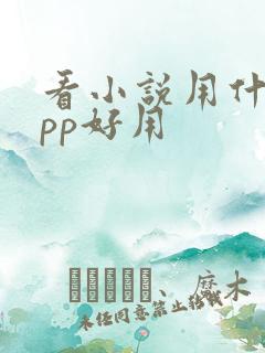 看小说用什么app好用