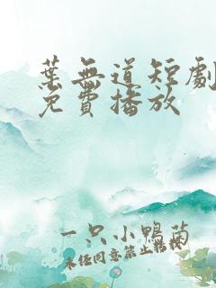 叶无道短剧全集免费播放