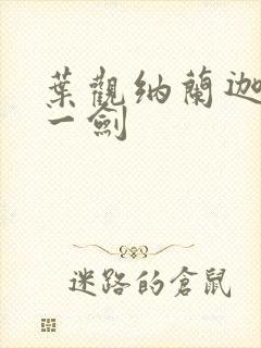 叶观纳兰迦我有一剑