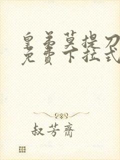 皇弟莫提刀漫画免费下拉式23