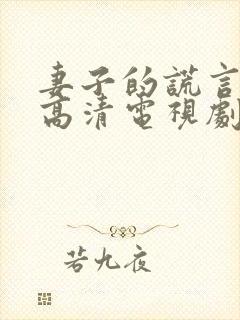 妻子的谎言免费高清电视剧