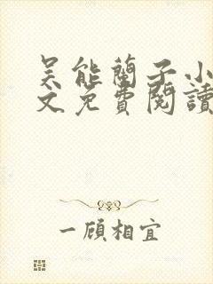 吴能兰子小说全文免费阅读