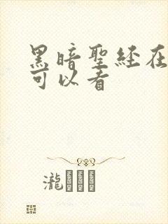 黑暗圣经在哪里可以看