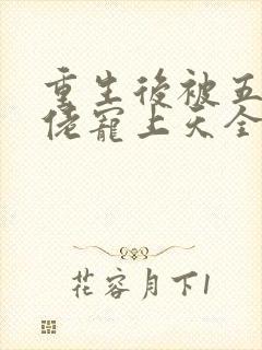 重生后被五个大佬宠上天全文