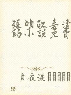 张明政秦清主角的小说免费阅读全文最新章节