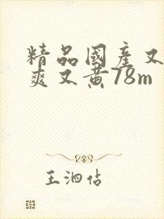 精品国产又色又爽又黄78m