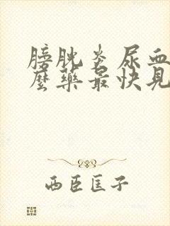 膀胱炎尿血吃什么药最快见效