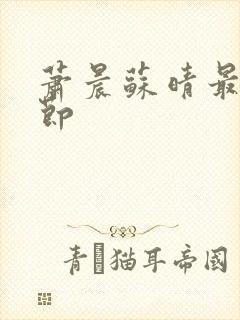 萧晨苏晴最新章节