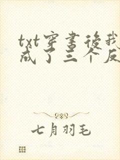 txt穿书后我成了三个反派的恶毒后娘